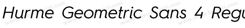 Hurme Geometric Sans 4 Regular字体转换